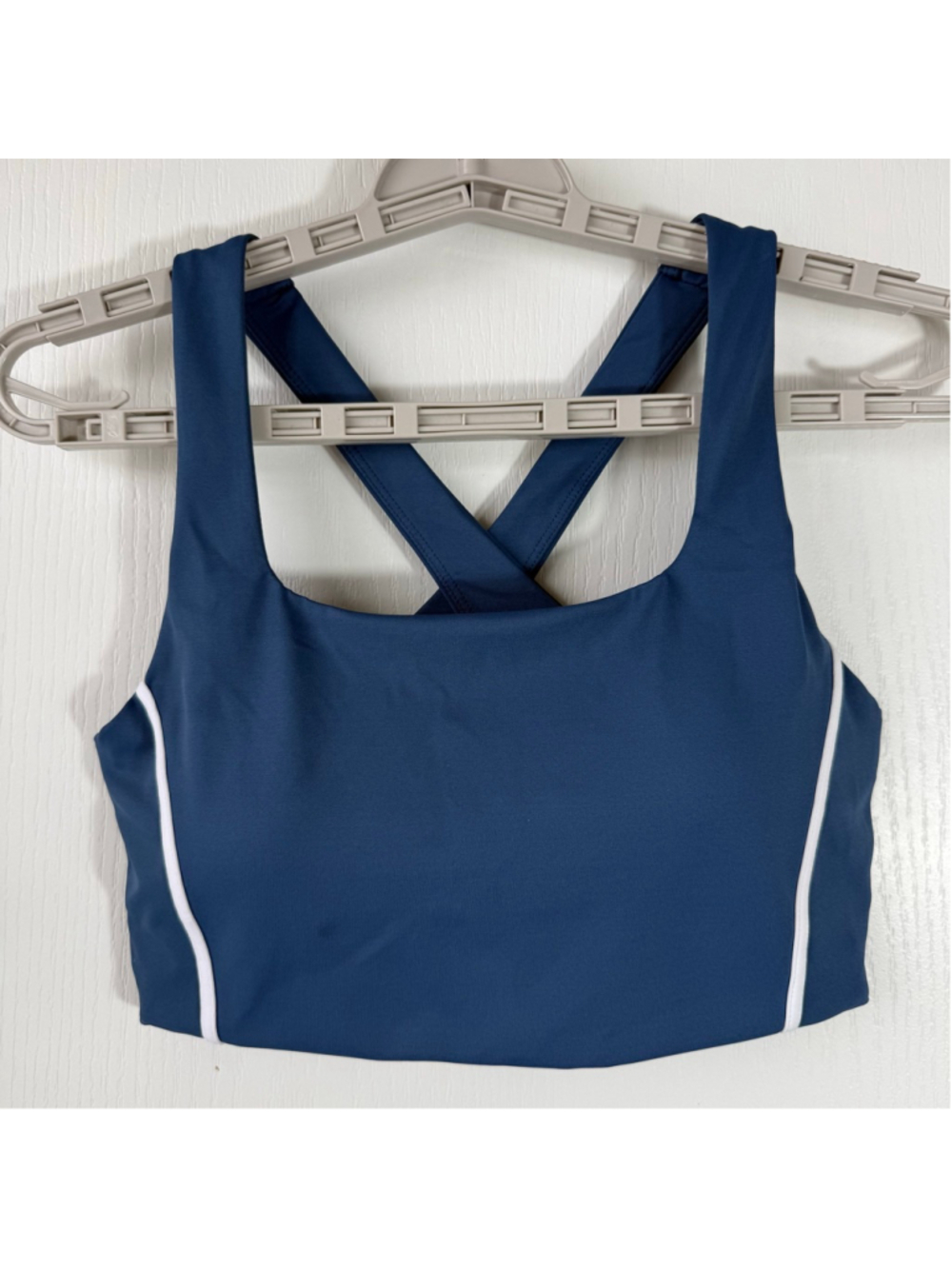 Women's SENITA ATHLETICS Sports Bra M Blue White